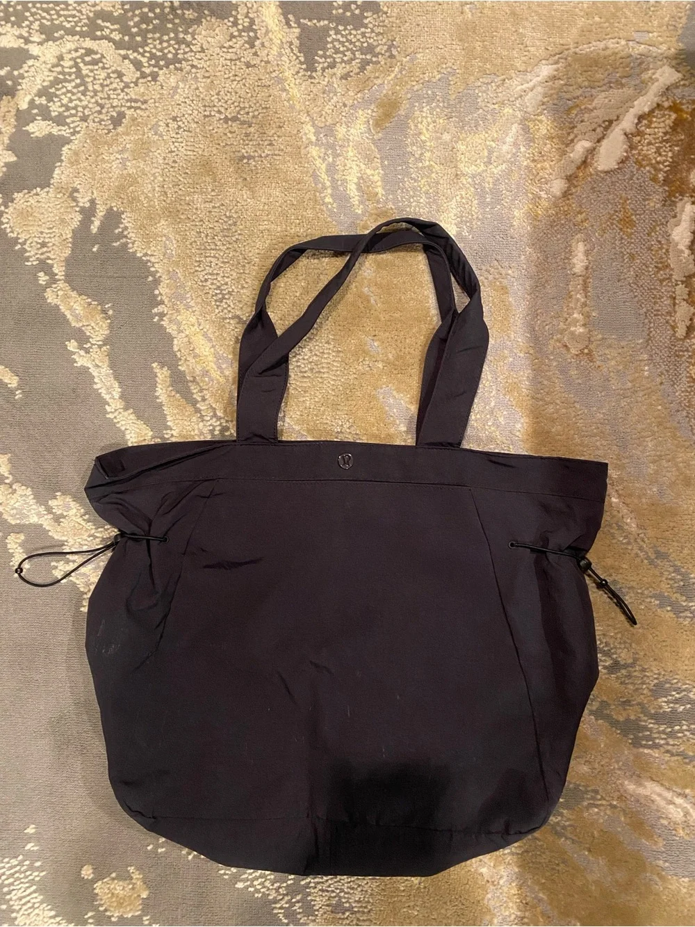 lululemon athletica Black Side Cinch Everyday shopper Tote bag large 18L